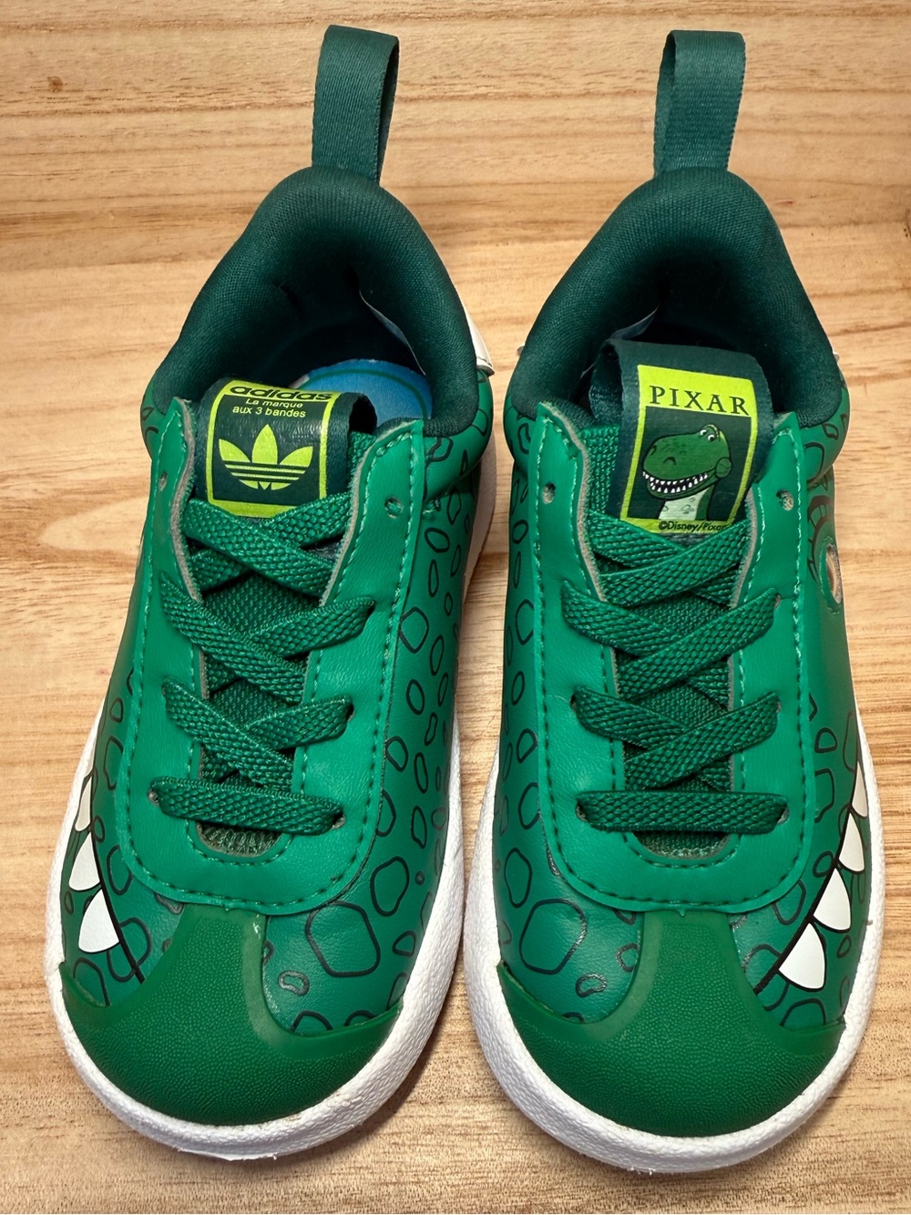 adidas x Pixar Toy Story Rex Gazelle 360 Toddler Shoes Green Size 7K